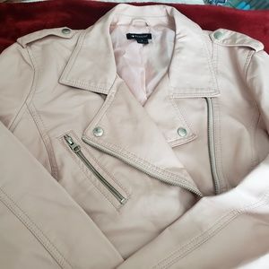 I ♡ Ronson Faux Leather Jacket -Rose Smoke